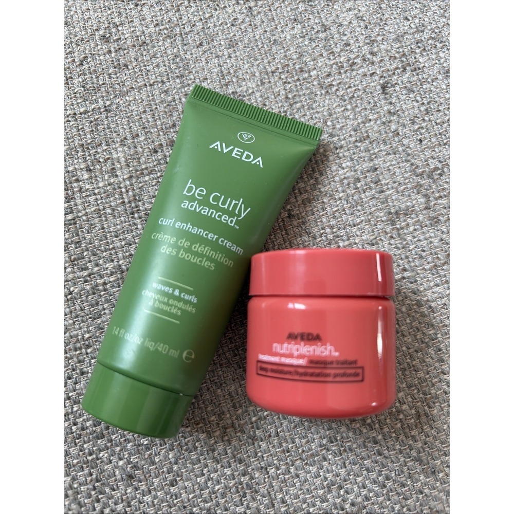 Aveda Nutriplenish Treatment Masque Deep Moisturizer & Curl Enhancer Cream MINI